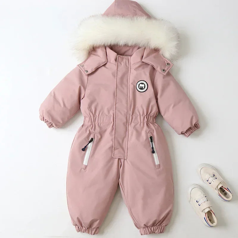 Plus Dicke Samt Bodys Kleidung Winter Baby Wasserdicht