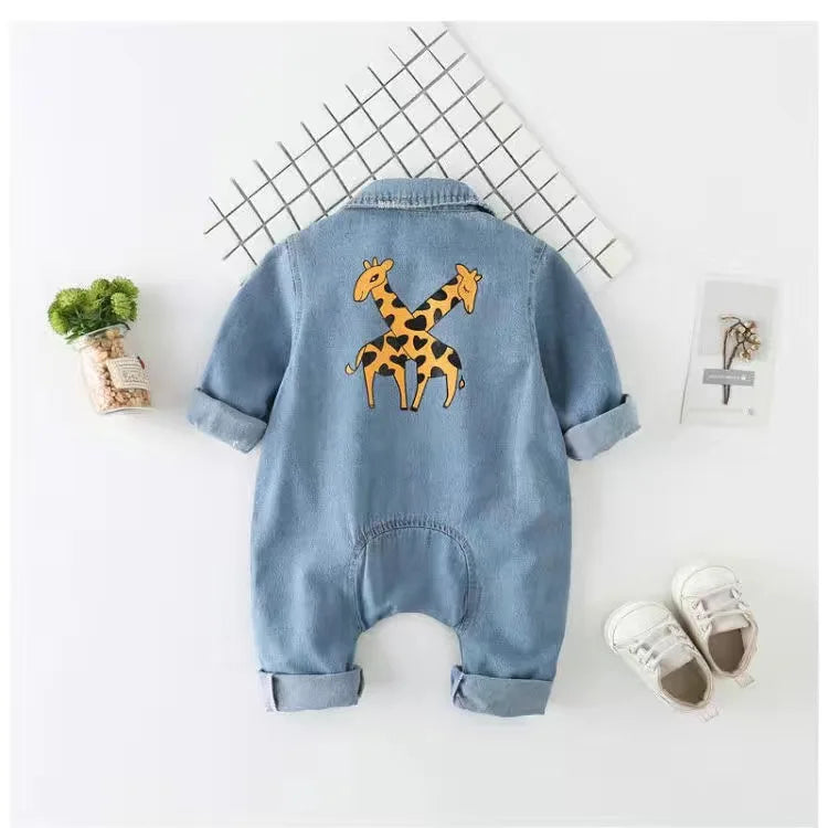 Baby kleidung Neugeborenen Overall Denim Stram
