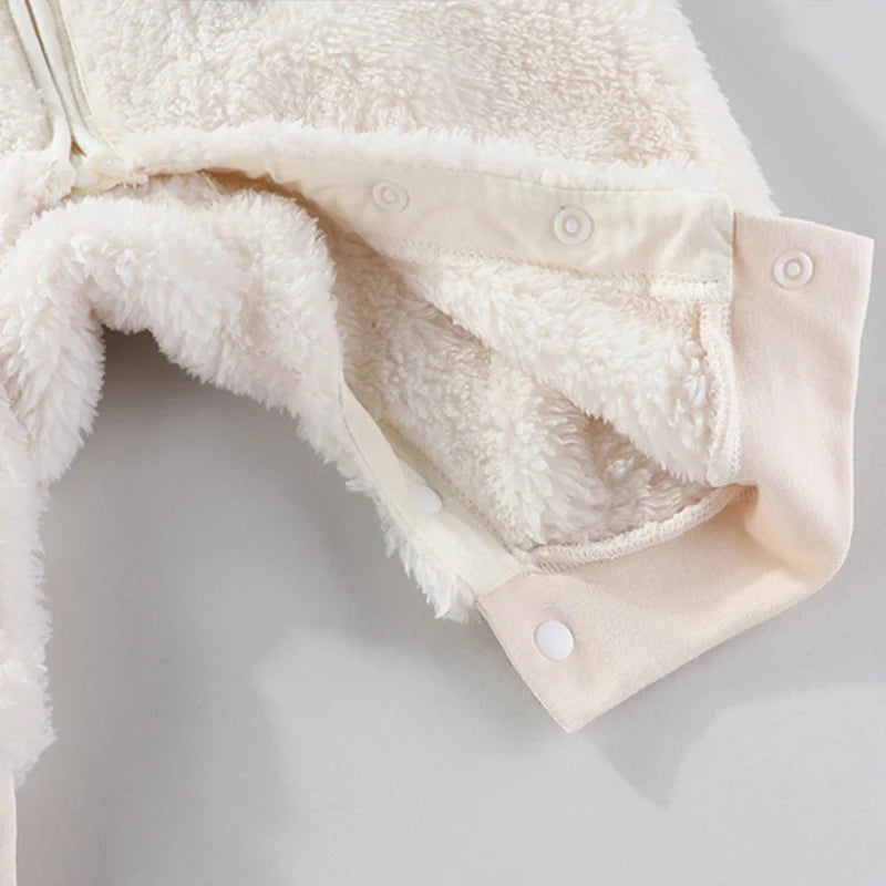 Weiche Neugeborenen Baby Overall Flanell Herbst Winter Jungen Mädchen 0-18M