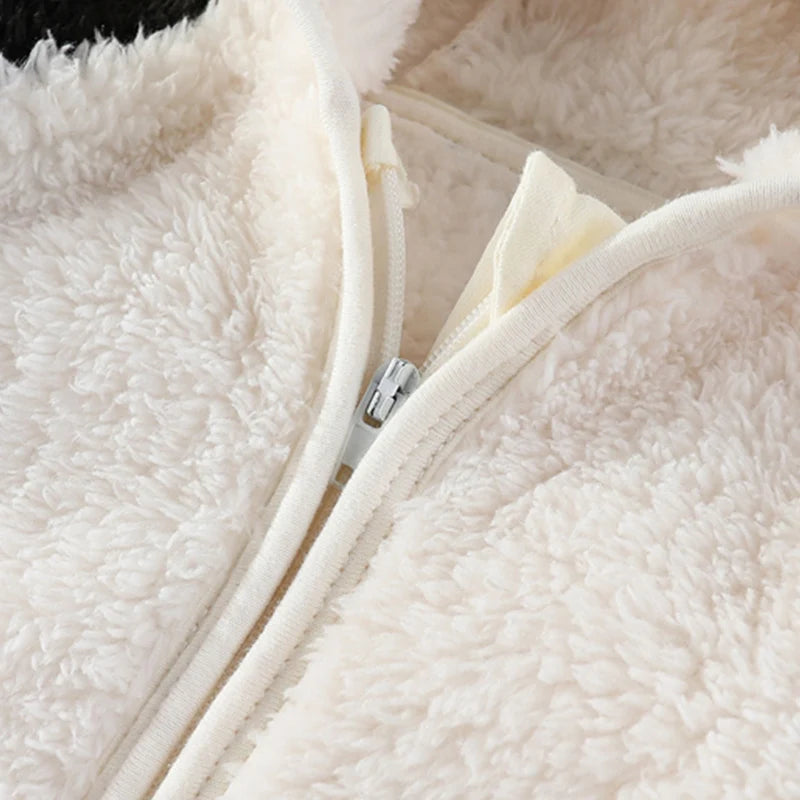 Weiche Neugeborenen Baby Overall Flanell Herbst Winter Jungen Mädchen 0-18M