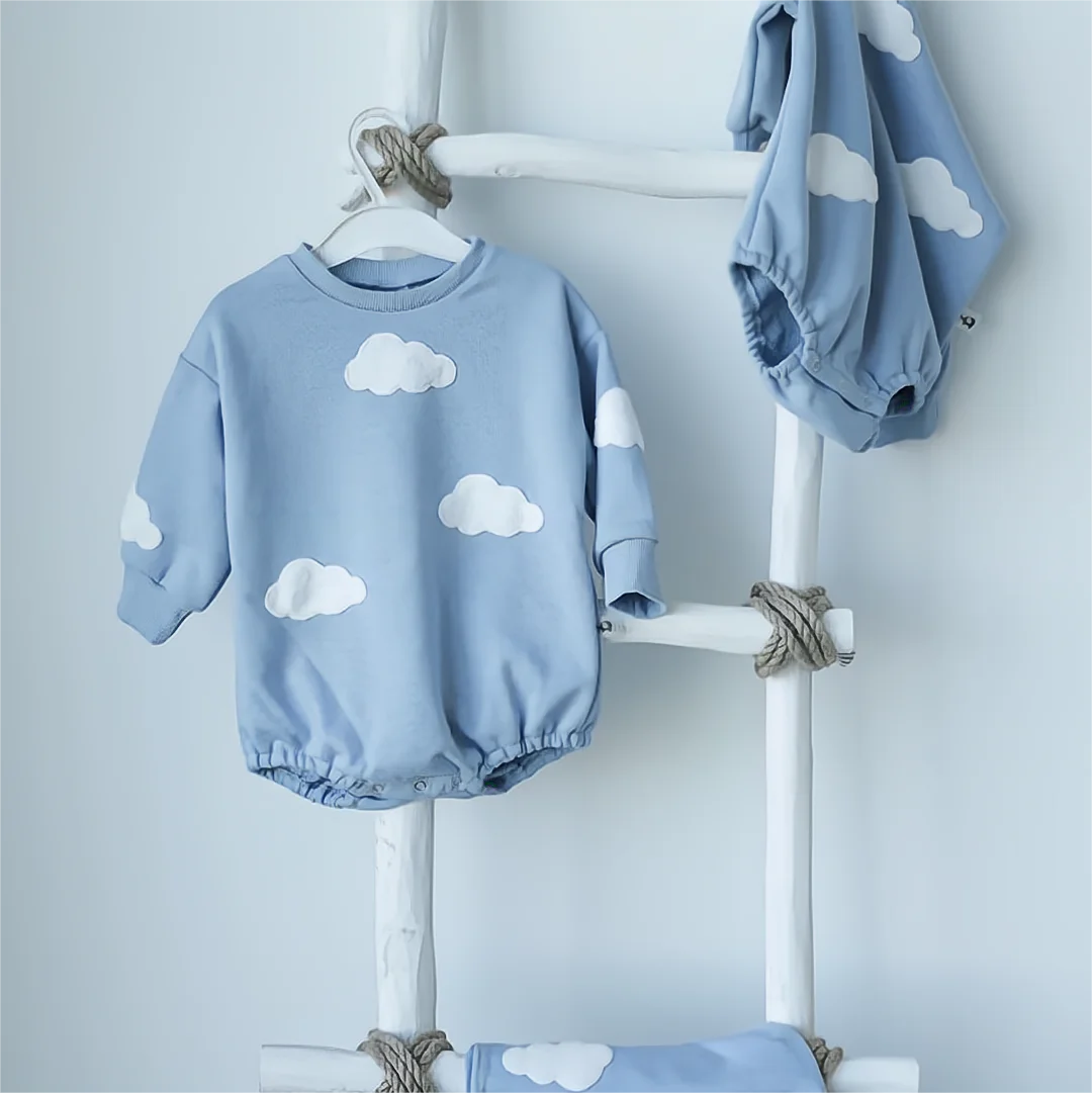 2024 frühling Baby Kleidung Wolke Sweatshirt Strampler Baby Mädchen Jungen Langarm Body Kleidung Neugeborenen 0 Bis 12 Monate 24M Overall