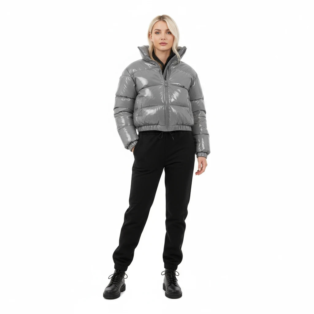 Luna Quilted Crop Coat