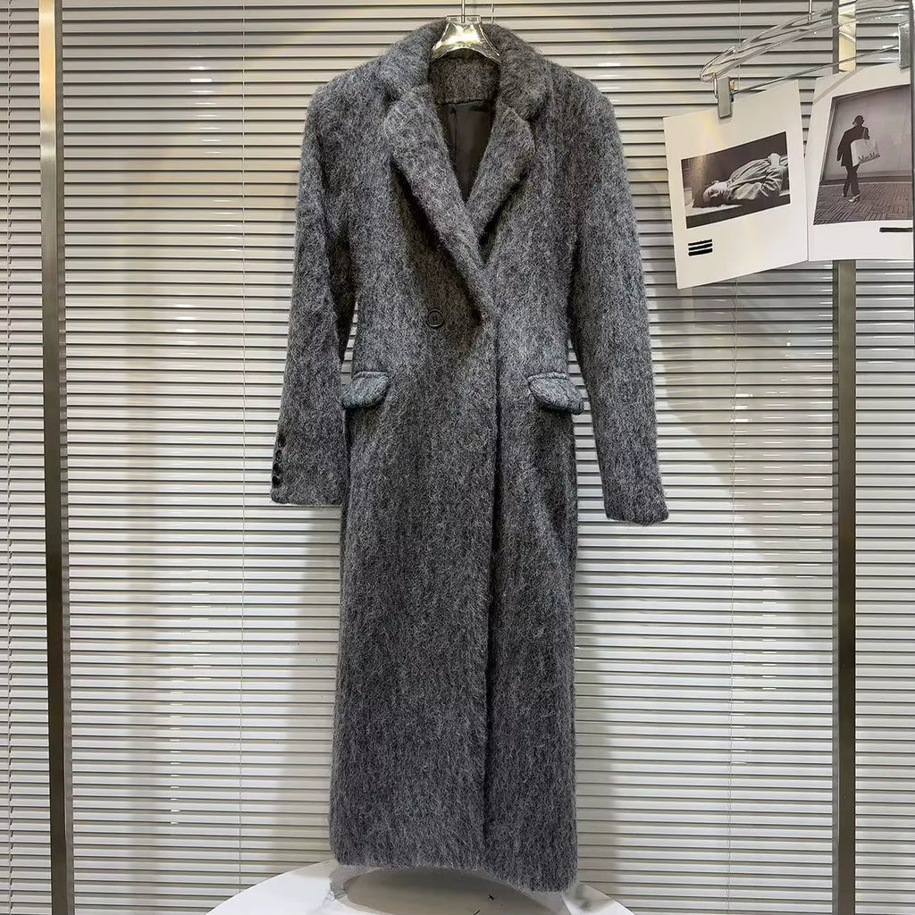 Damen Kurz Winter Faux Fur Biker Jacke – Kontrast Design, Warm & Trendy