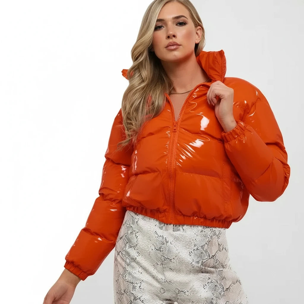 Luna Quilted Crop Coat