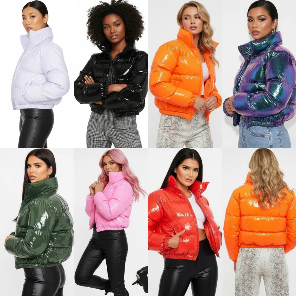 Luna Quilted Crop Coat