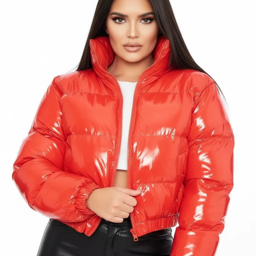 Luna Quilted Crop Coat