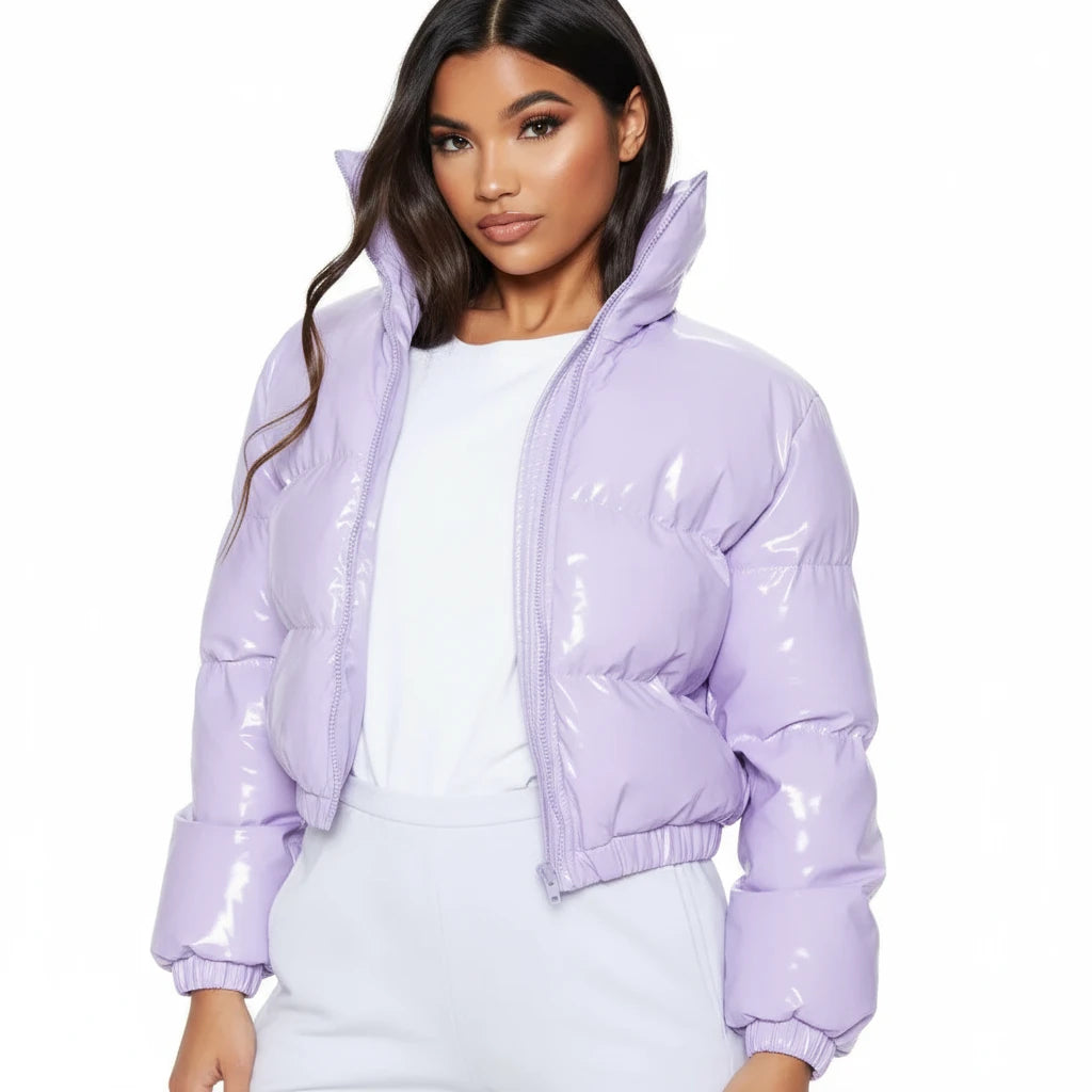 Luna Quilted Crop Coat