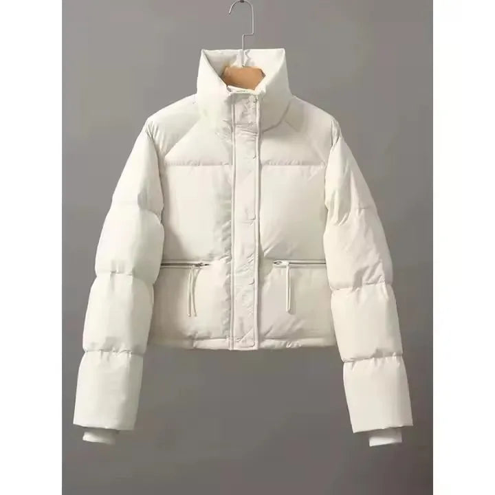 Stand Collar Thicken Bread Women Coat Tops for Winter