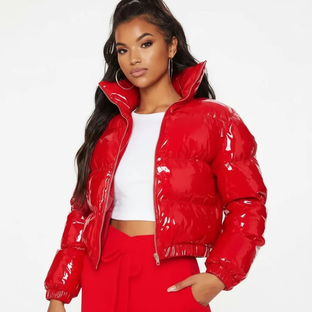 Luna Quilted Crop Coat