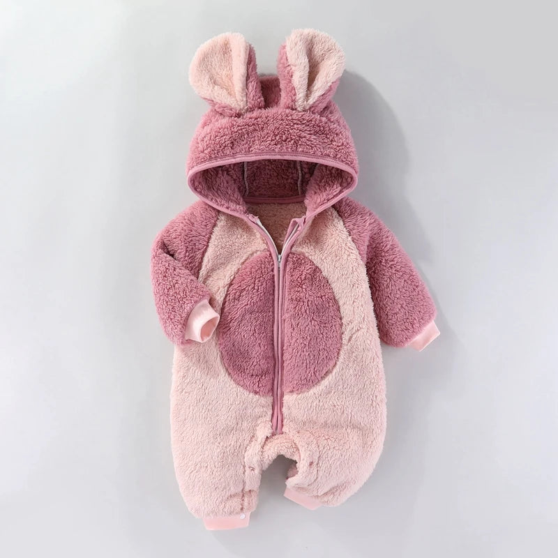 Weiche Neugeborenen Baby Overall Flanell Herbst Winter Jungen Mädchen 0-18M