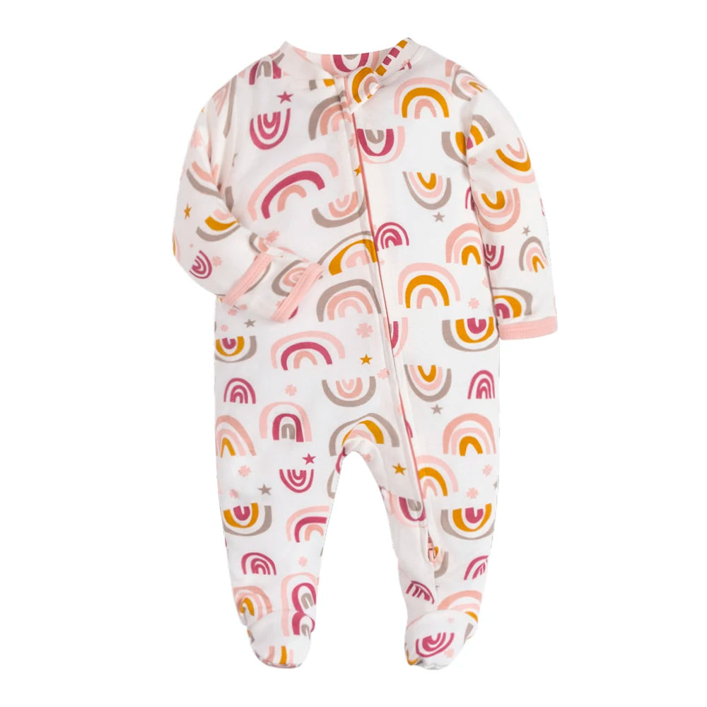 Winter Neugeborenen Footed Pyjamas