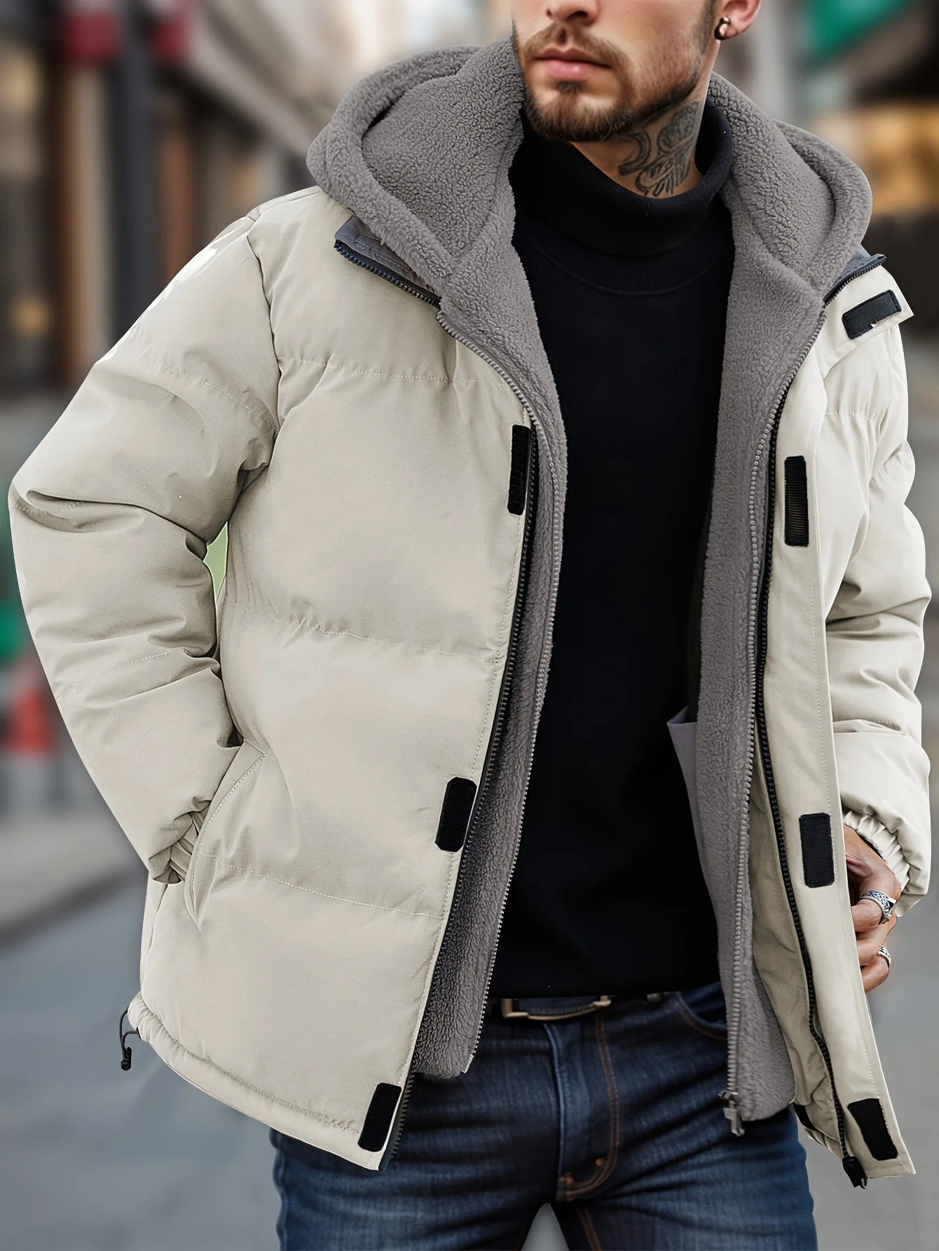 Winter Chic: Winddichte Herrenjacke™