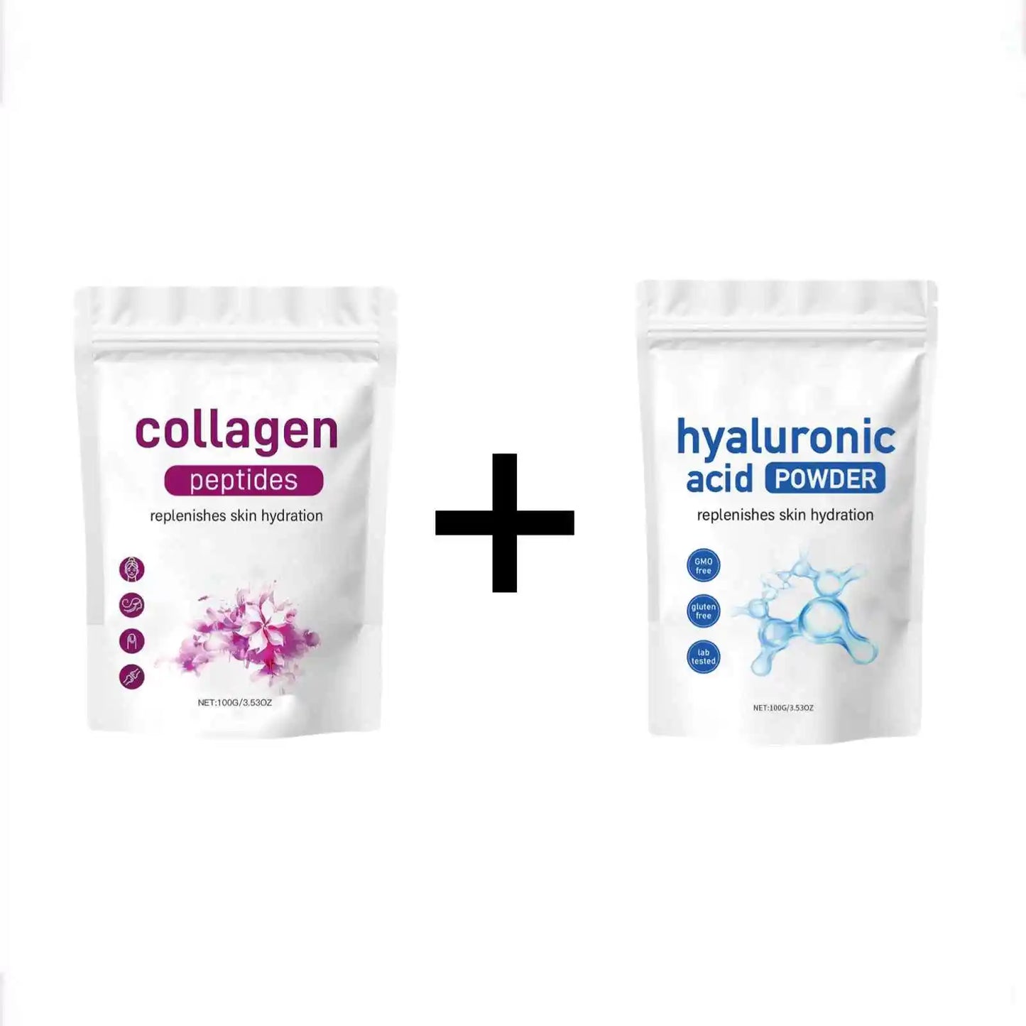 Hyaluronsäure-Gesichtsmaske in Pulverform