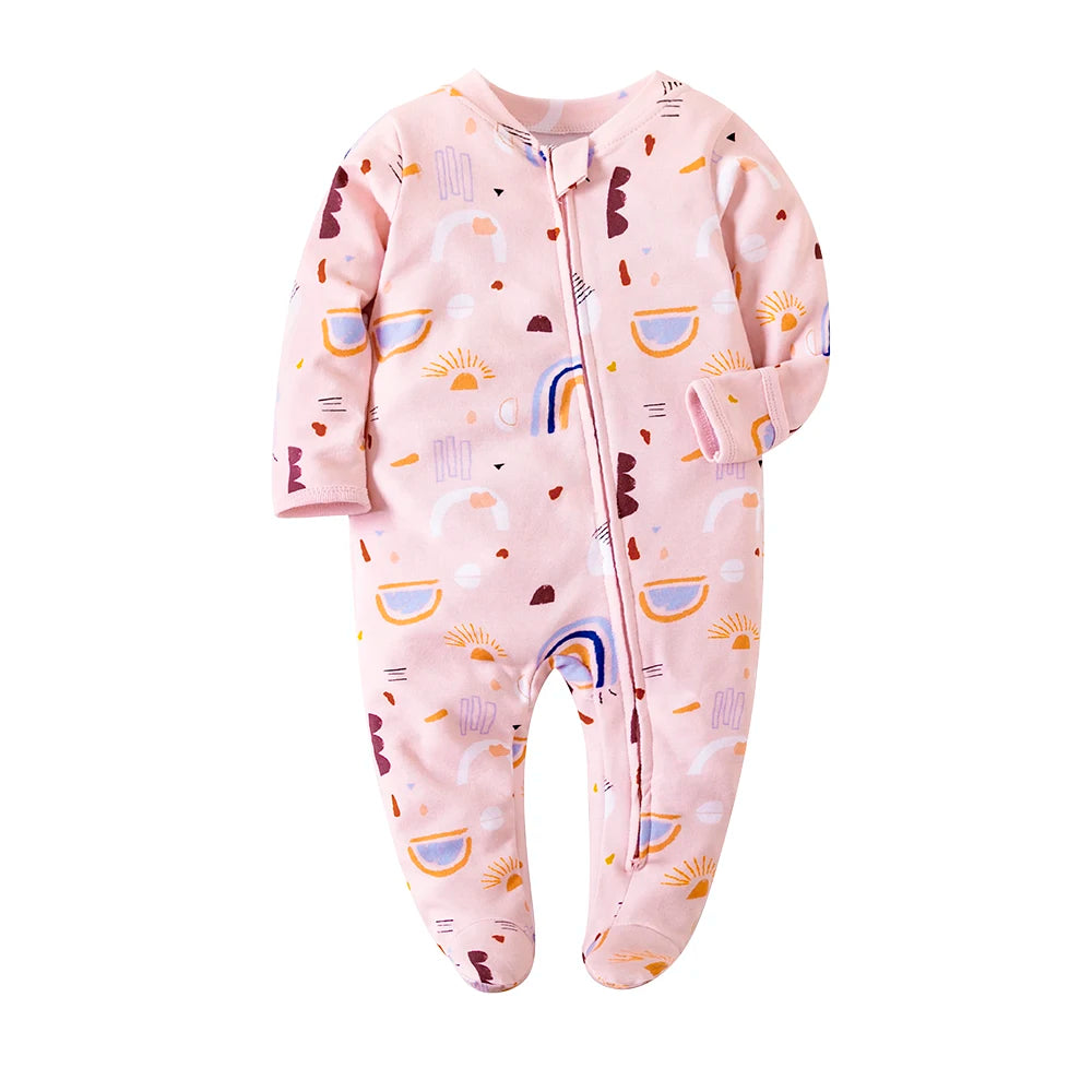 Winter Neugeborenen Footed Pyjamas