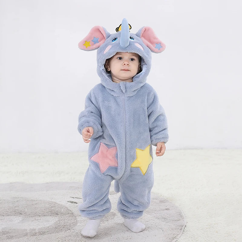 Kigurumis Schöne Elefanten Neugeborenen Baby Kleidung