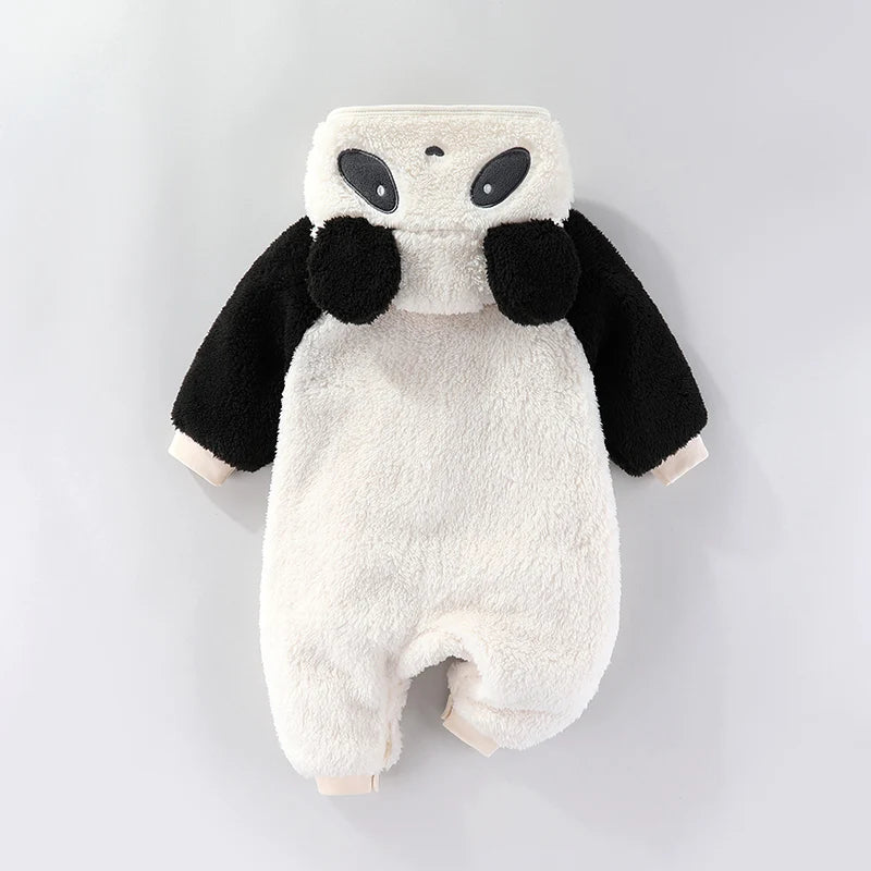 Weiche Neugeborenen Baby Overall Flanell Herbst Winter Jungen Mädchen 0-18M