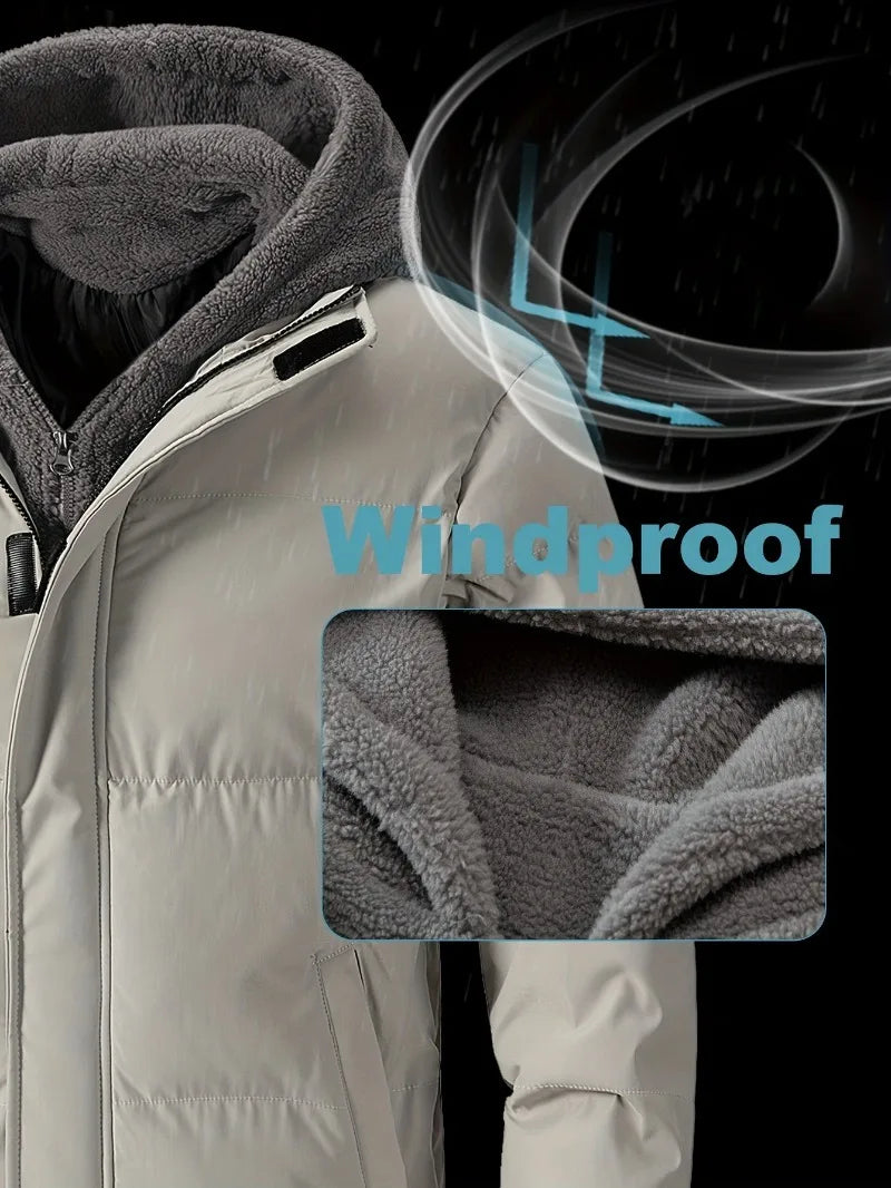 Winter Chic: Winddichte Herrenjacke™