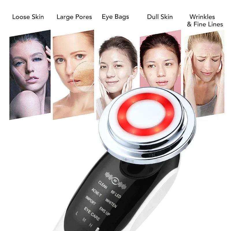 7-in-1-Facelifting-Maschine Mikrostrom Hautverjüngung