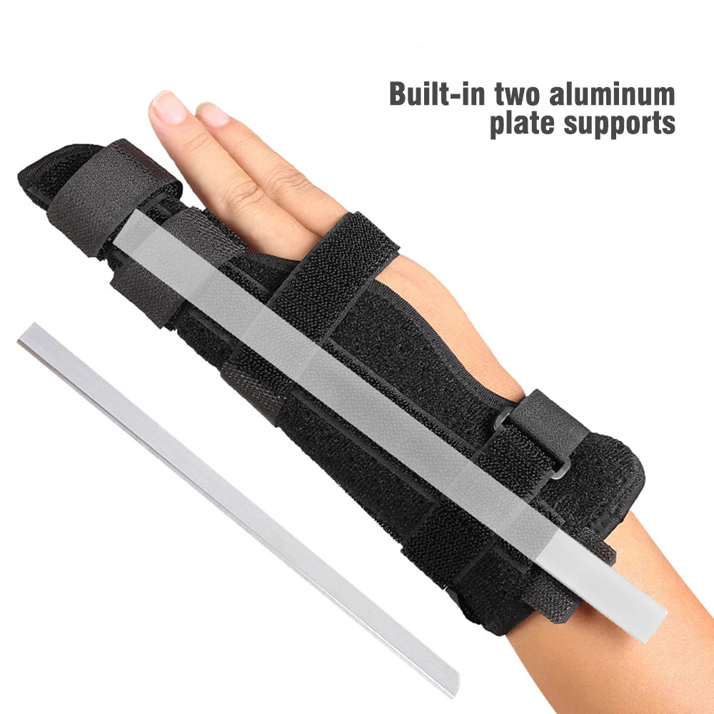 1PCS Finger Schiene Brace Daumen Pflege Einstellbare Unterstützung Stabilisator Gebaut-in Aluminium Legierung Fix Arthritis Schmerzen Relief Gesundheit Pflege