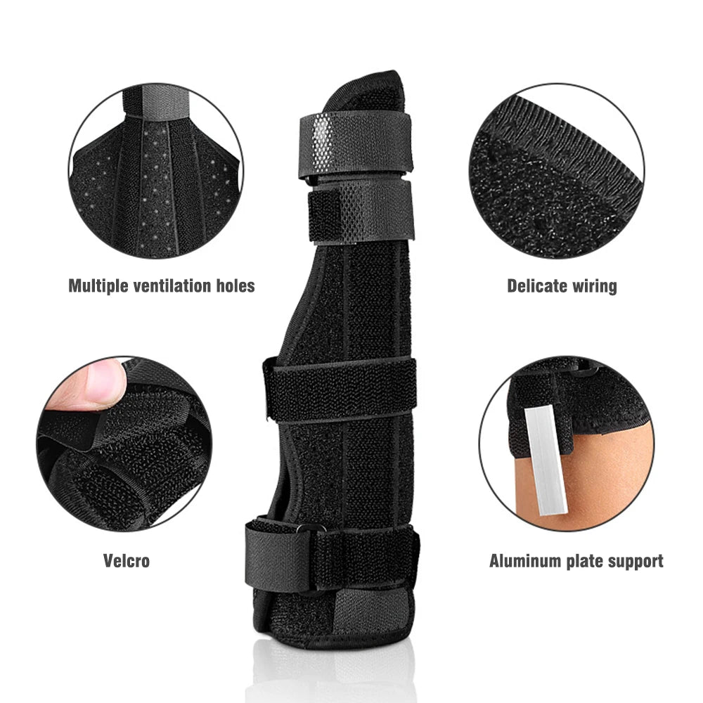 1PCS Finger Schiene Brace Daumen Pflege Einstellbare Unterstützung Stabilisator Gebaut-in Aluminium Legierung Fix Arthritis Schmerzen Relief Gesundheit Pflege