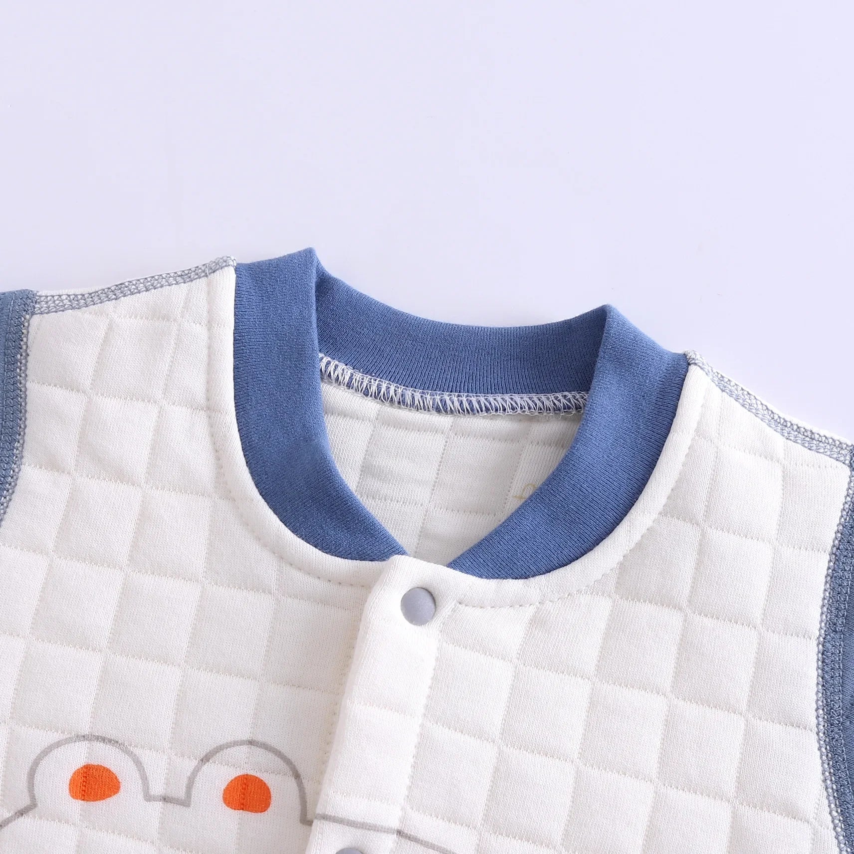 Baby-Body, Herbst-Winter-Baumwolle, dreilagig, warm, Knochenfrei, Handwerk, Baby, verdickter Creeper-Strampler