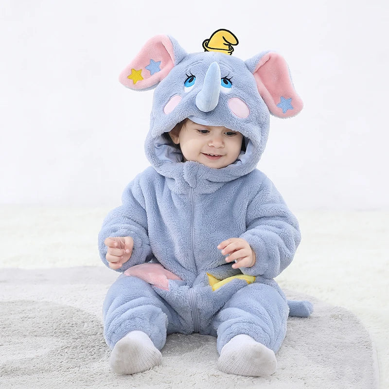 Kigurumis Schöne Elefanten Neugeborenen Baby Kleidung