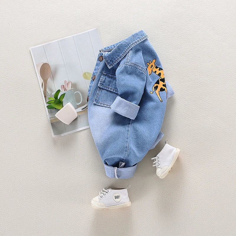 Baby kleidung Neugeborenen Overall Denim Stram