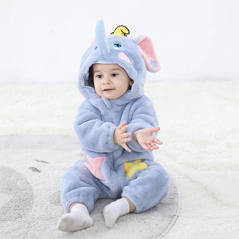 Kigurumis Schöne Elefanten Neugeborenen Baby Kleidung
