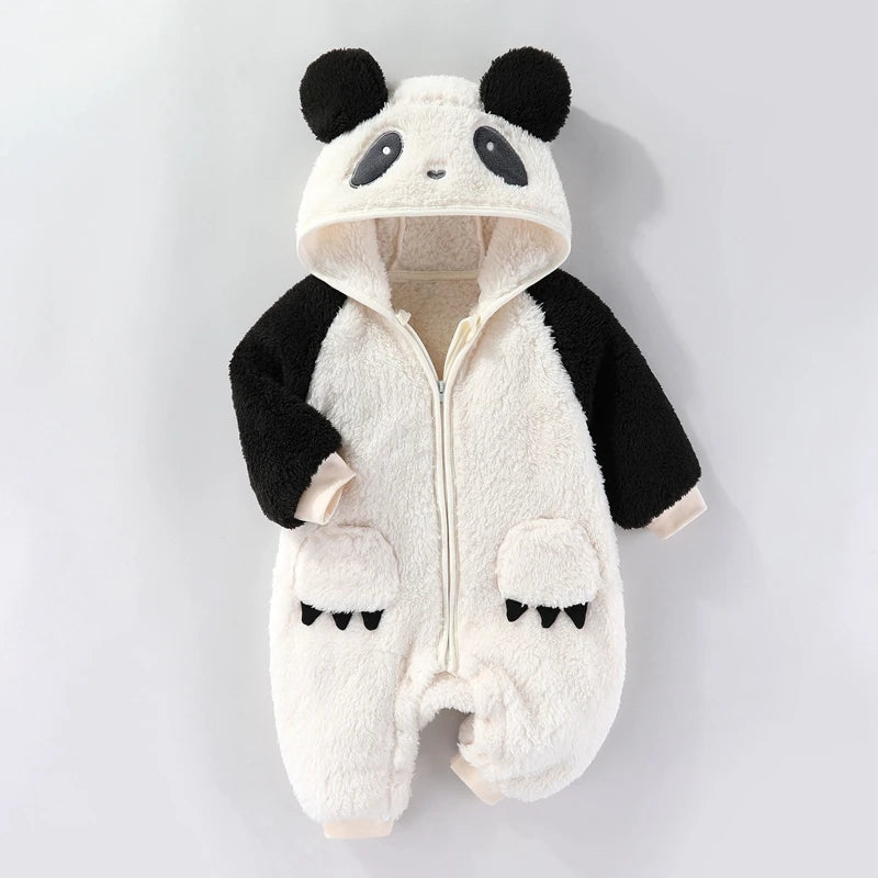 Weiche Neugeborenen Baby Overall Flanell Herbst Winter Jungen Mädchen 0-18M