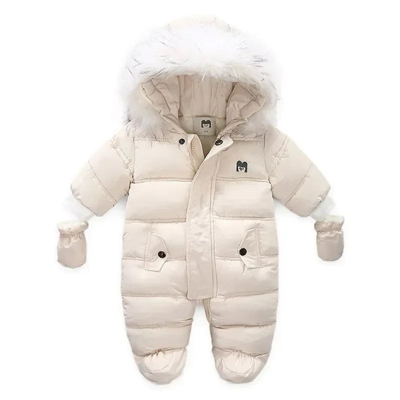 Plus Dicke Samt Bodys Kleidung Winter Baby Wasserdicht