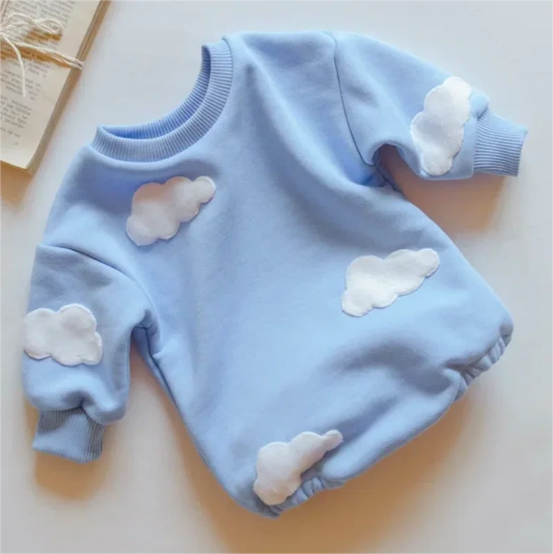 2024 frühling Baby Kleidung Wolke Sweatshirt Strampler Baby Mädchen Jungen Langarm Body Kleidung Neugeborenen 0 Bis 12 Monate 24M Overall