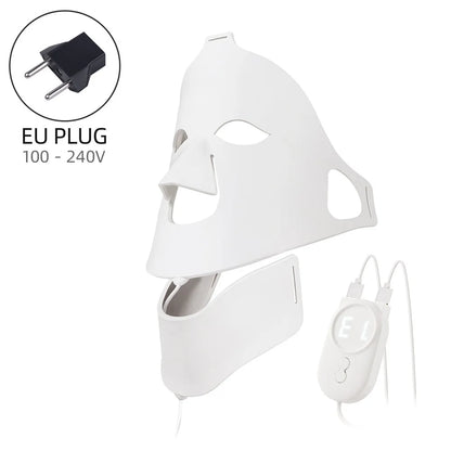 Silikon-LED-Maske für Gesicht und Hals,