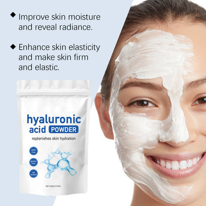 Hyaluronsäure-Gesichtsmaske in Pulverform
