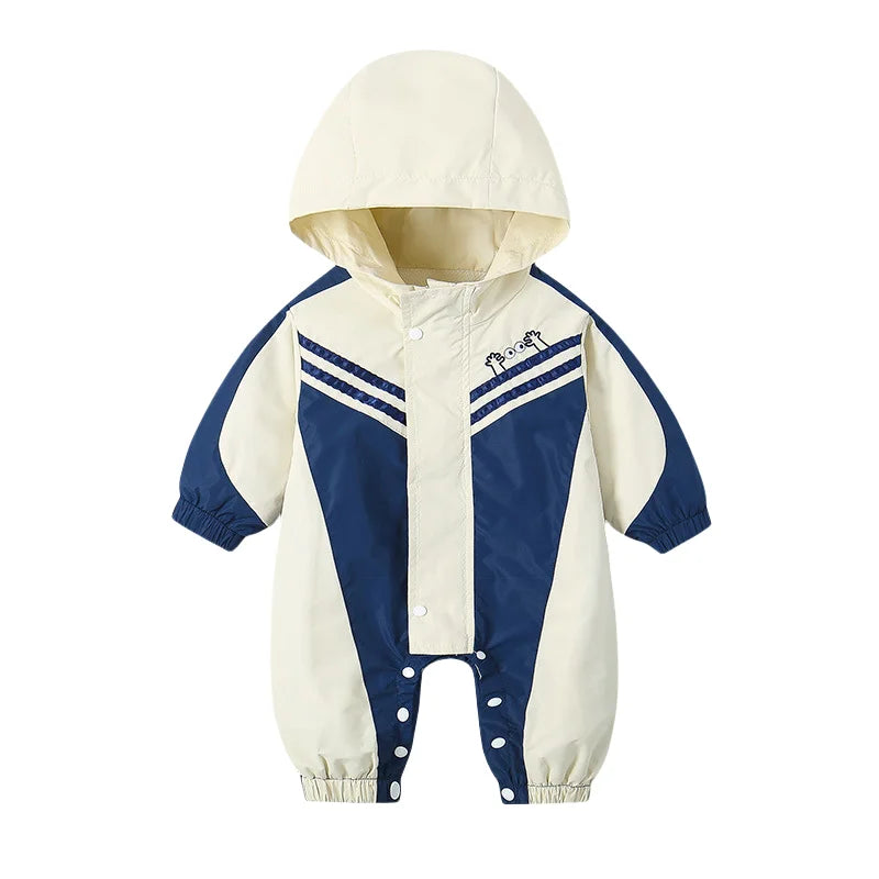 2025 Herbst winddichter Babyspielanzug für Neugeborene,