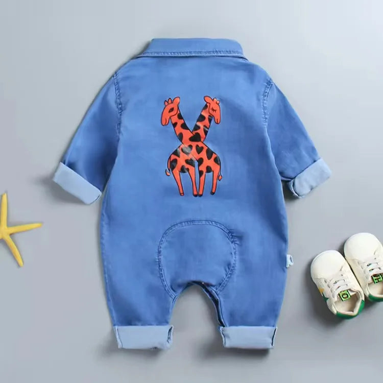 Baby kleidung Neugeborenen Overall Denim Stram