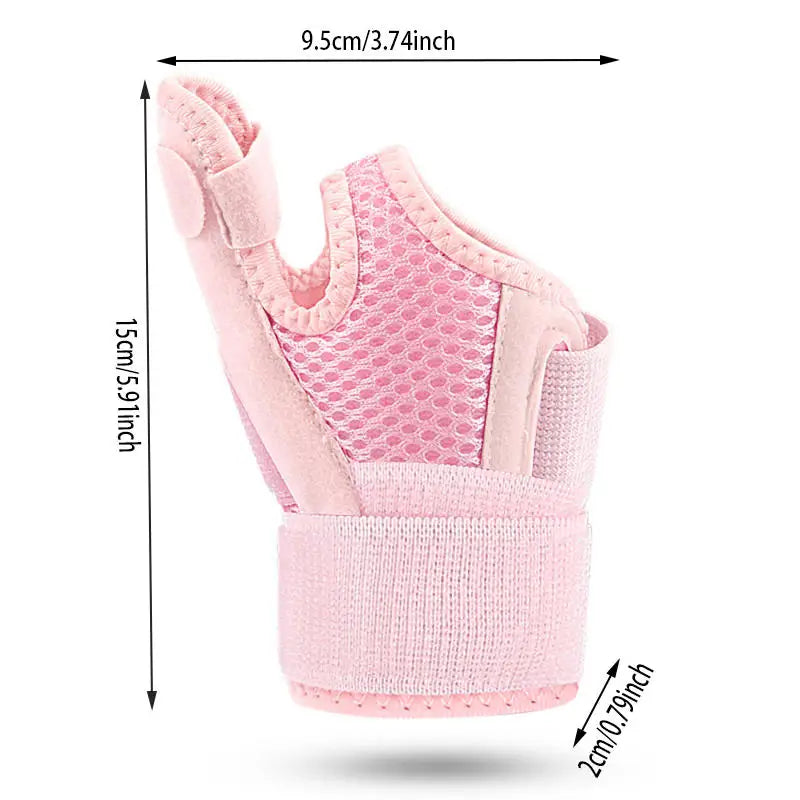 Flexible Schiene, Handgelenk-Daumen-Stützorthese für Sehnenentzündung, Arthritis, atmungsaktiver Daumenschutz, passend für die rechte und linke Hand