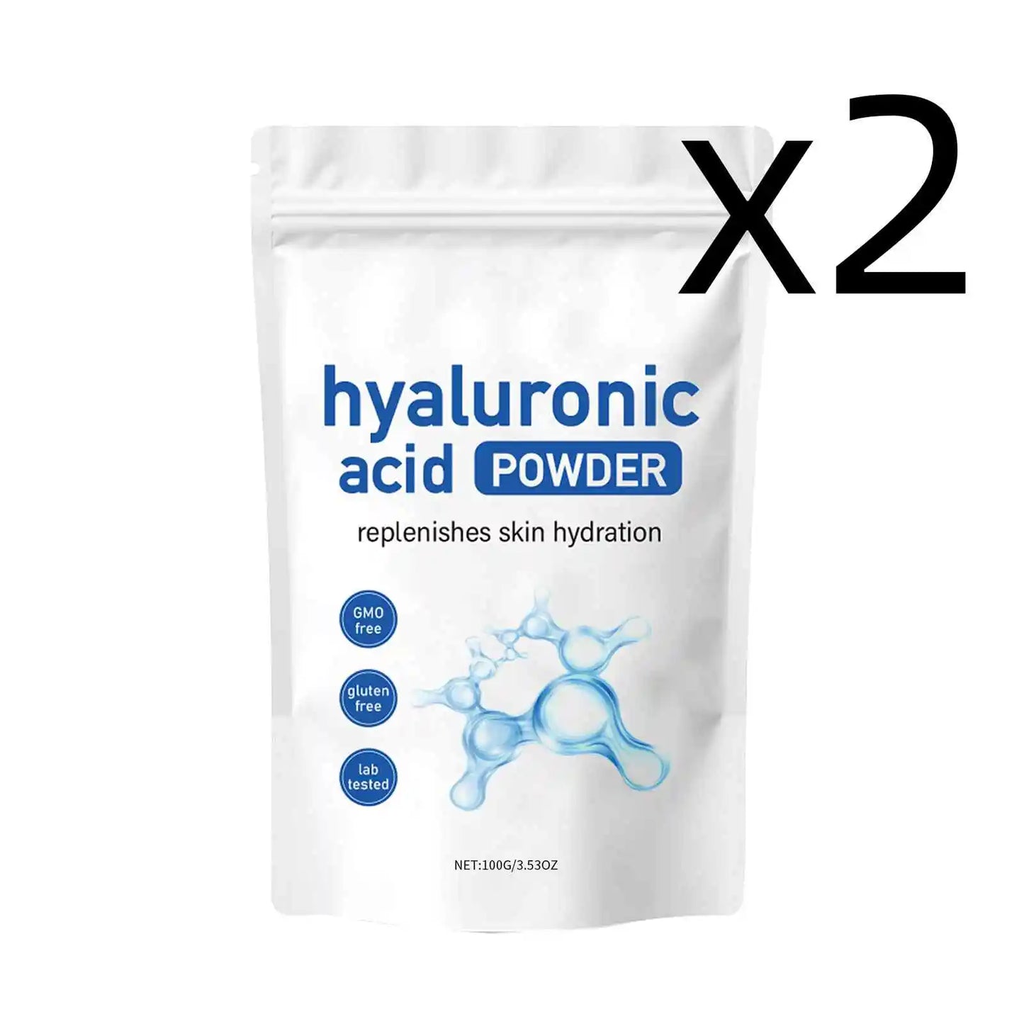 Hyaluronsäure-Gesichtsmaske in Pulverform
