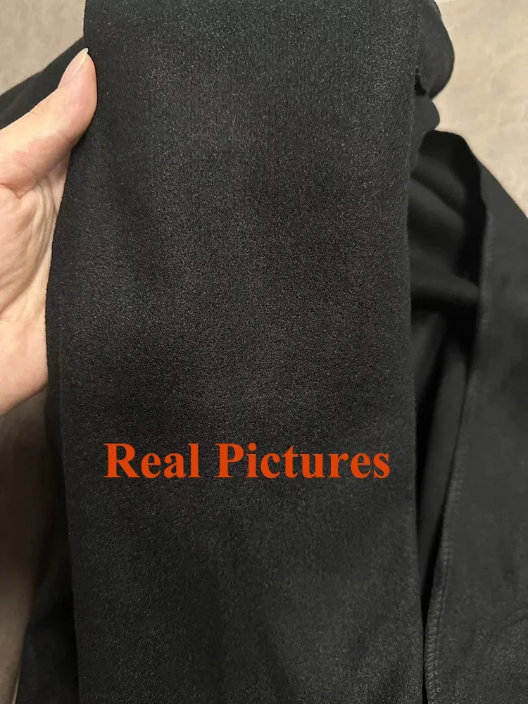 Herbst Winter Frauen-Lange Mantel Jacken Weibliche