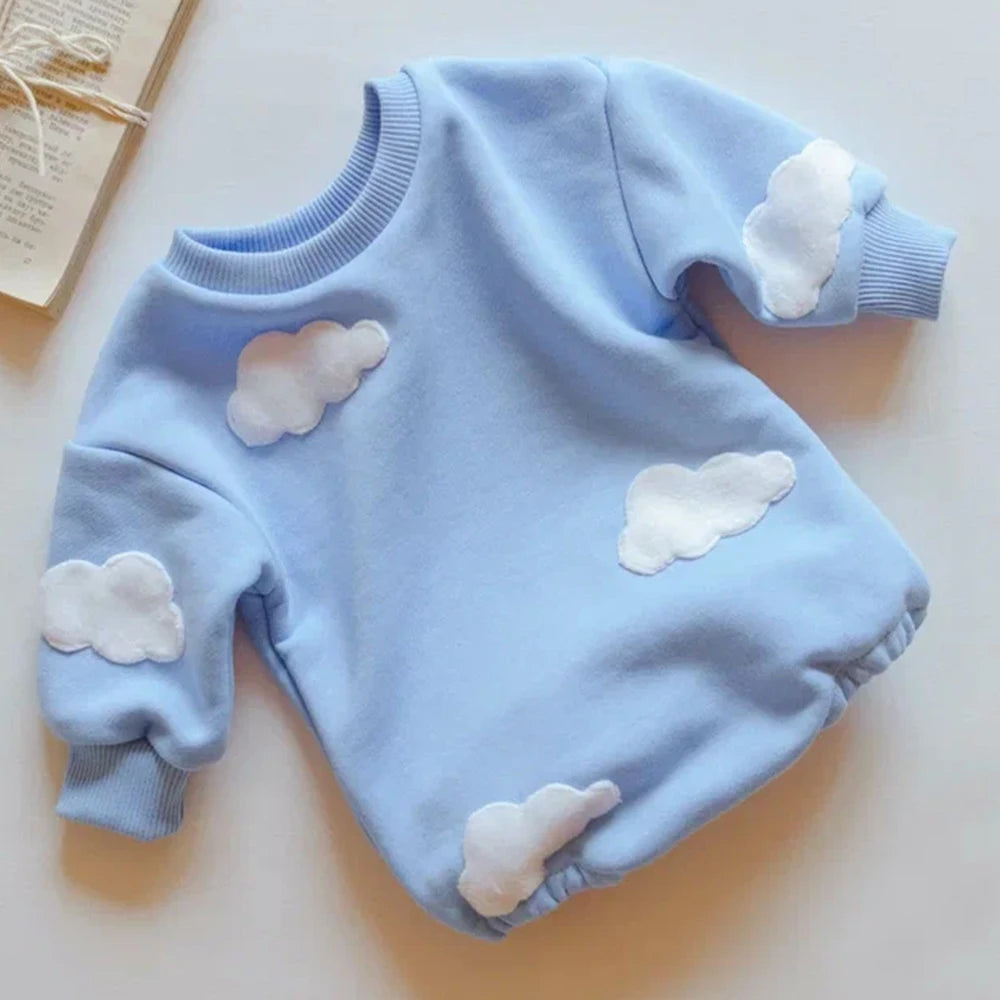 2024 frühling Baby Kleidung Wolke Sweatshirt Strampler Baby Mädchen Jungen Langarm Body Kleidung Neugeborenen 0 Bis 12 Monate 24M Overall