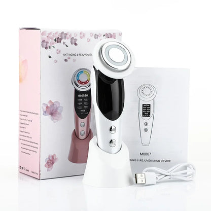 7-in-1-Facelifting-Maschine Mikrostrom Hautverjüngung