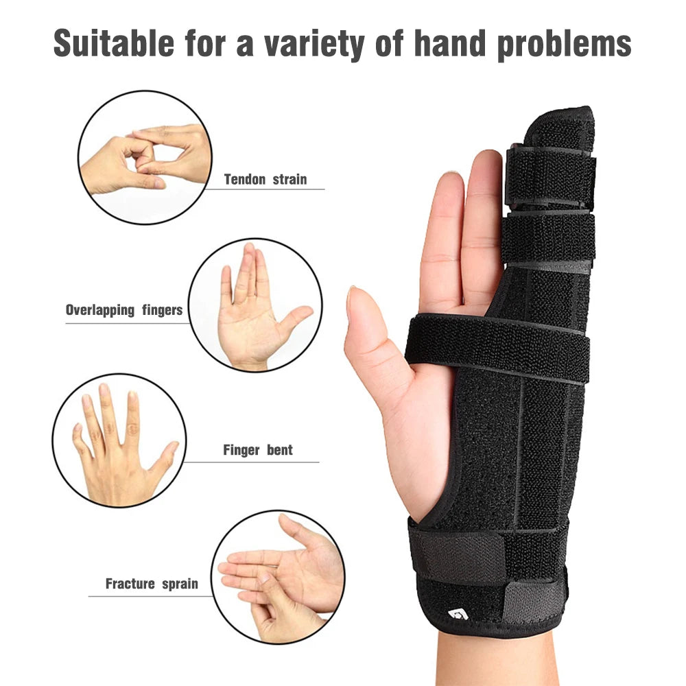 1PCS Finger Schiene Brace Daumen Pflege Einstellbare Unterstützung Stabilisator Gebaut-in Aluminium Legierung Fix Arthritis Schmerzen Relief Gesundheit Pflege