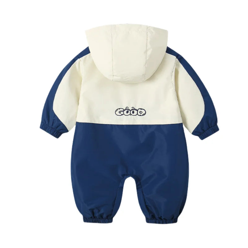 2025 Herbst winddichter Babyspielanzug für Neugeborene,