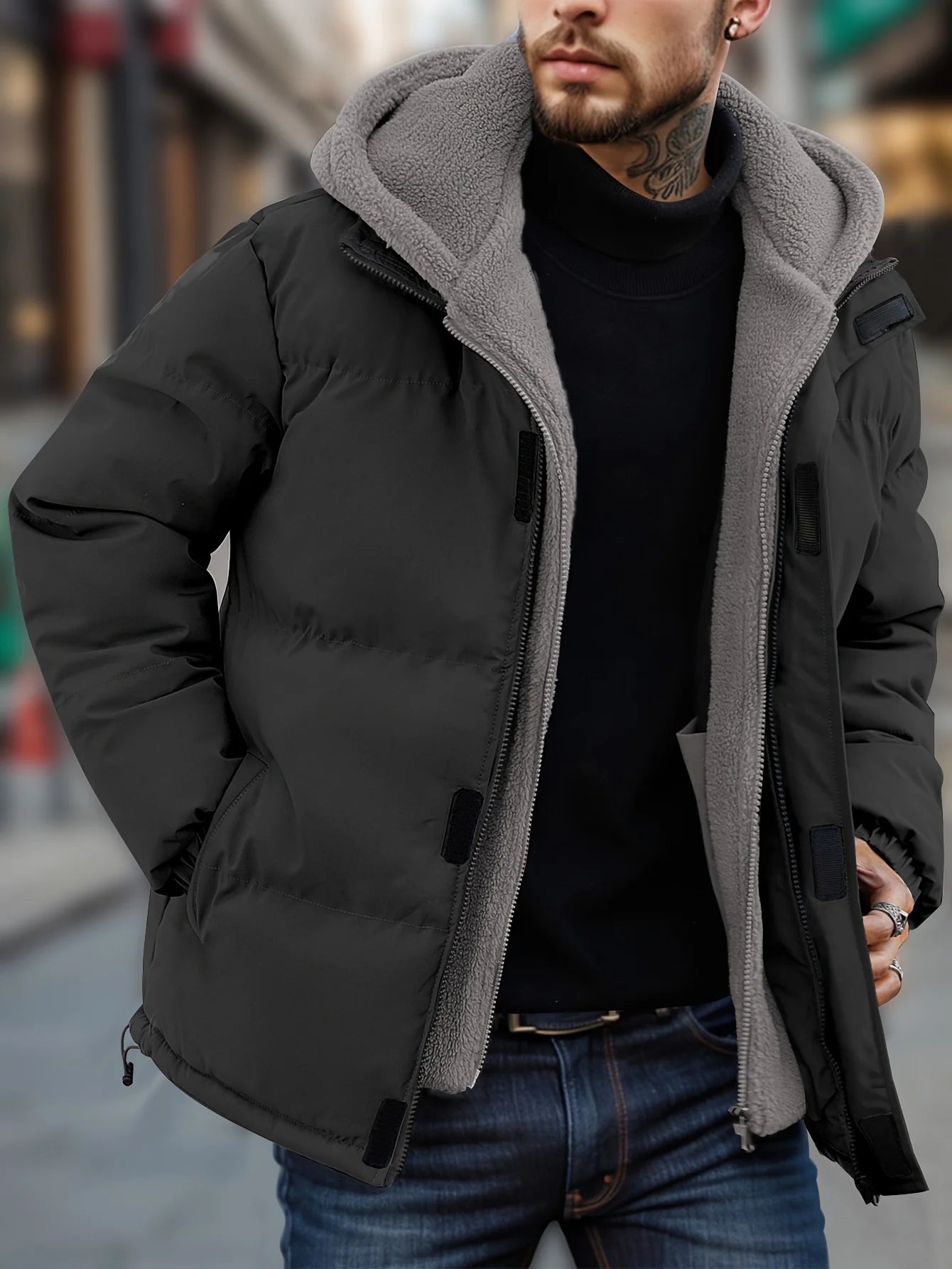 Winter Chic: Winddichte Herrenjacke™