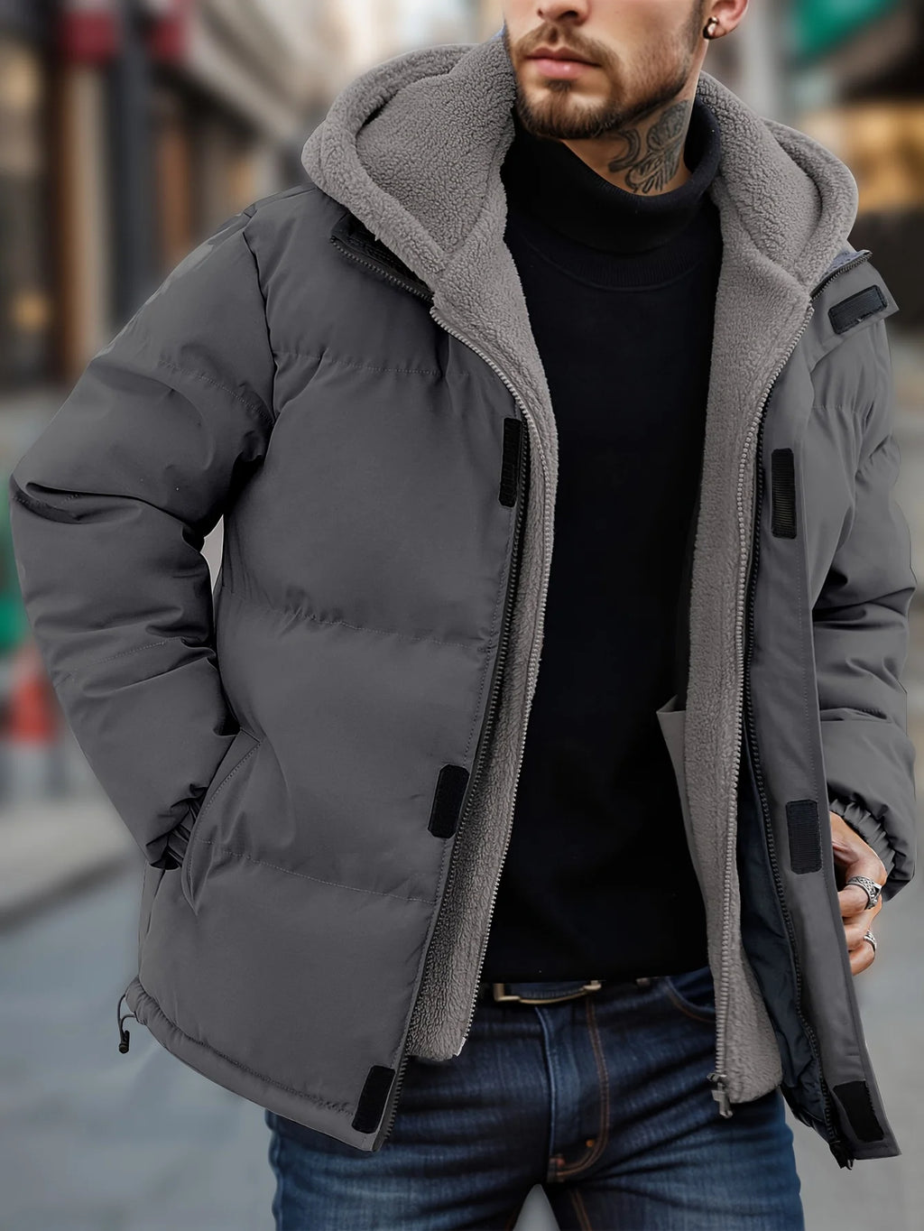 Winter Chic: Winddichte Herrenjacke™